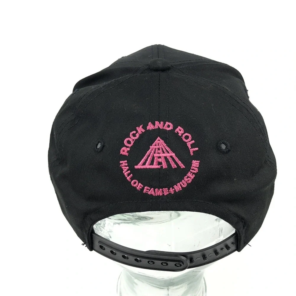 Vintage Rock N Roll Hall of Fame Hat Cap Snap Back Psychedelic Rap Tee 90s Y2K D